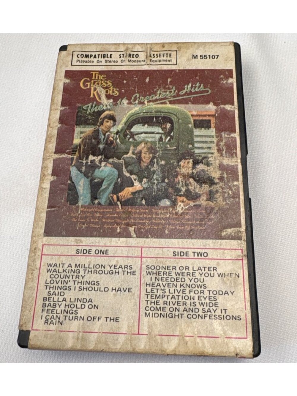 The Grass Roots Cassette Their 16 Greatest Hits Tape Vintage Dunhill M55107 USA